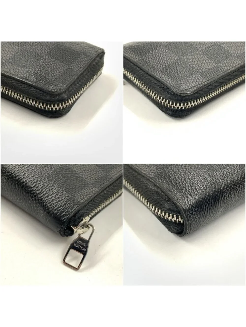 Louis Vuitton Damier Graphite Zippy Coin Purse Black